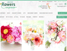 Tablet Screenshot of flowersexpress.com.au