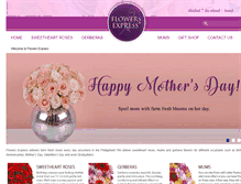 Tablet Screenshot of flowersexpress.com.ph